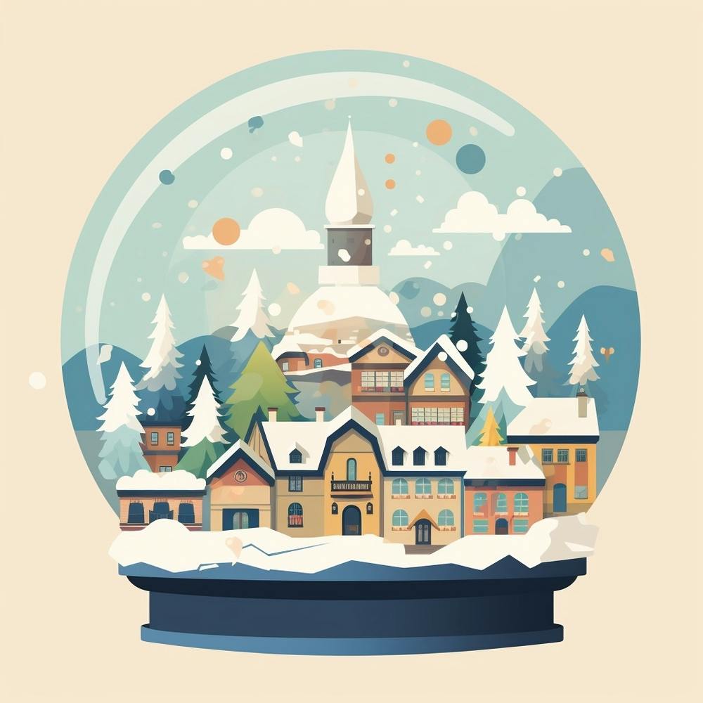 Chamonix France 2 Snowglobe