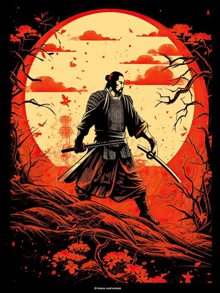 Samurai Edo Kiriko Illustration 6