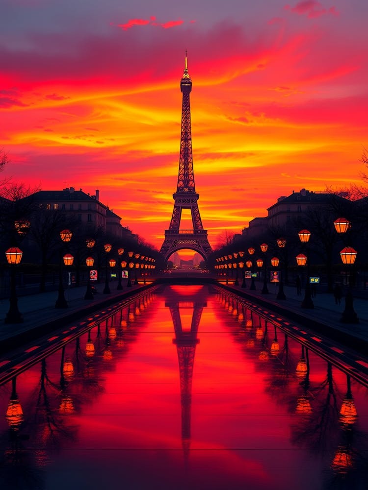 Sunset In Paris 1