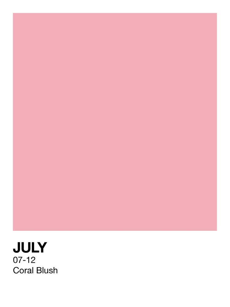 July Birth Month Colour Pink