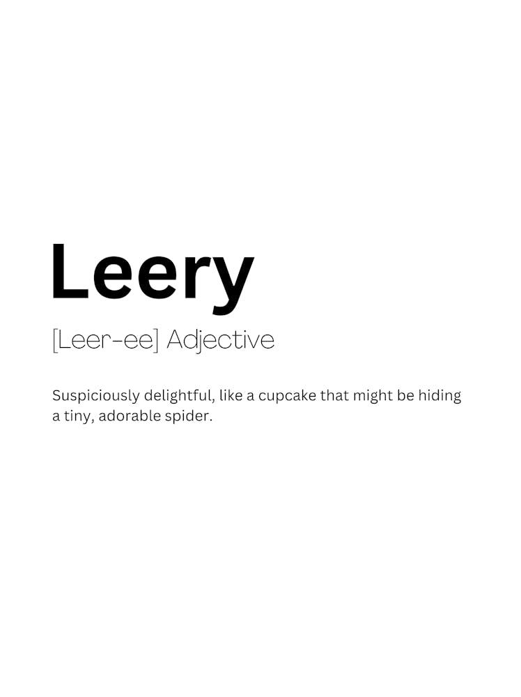 Leery Definition Meaning