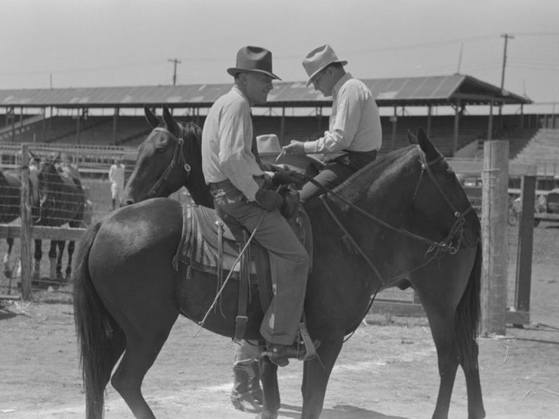 Officials At The Polo Match, Abilene, Texas By Russell Lee