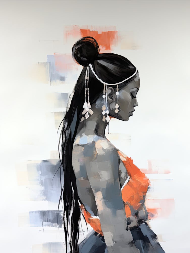 Tribal Aurora, Boho Art Style