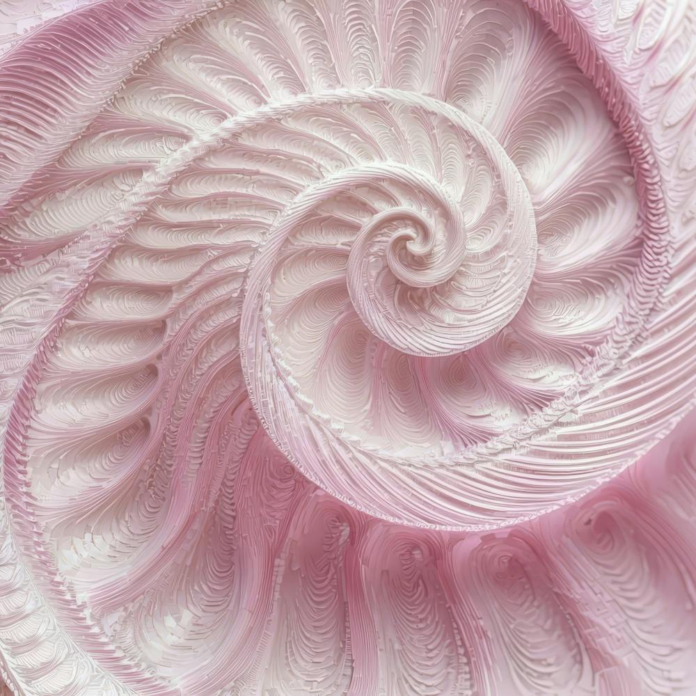 Pink And White Swirl
