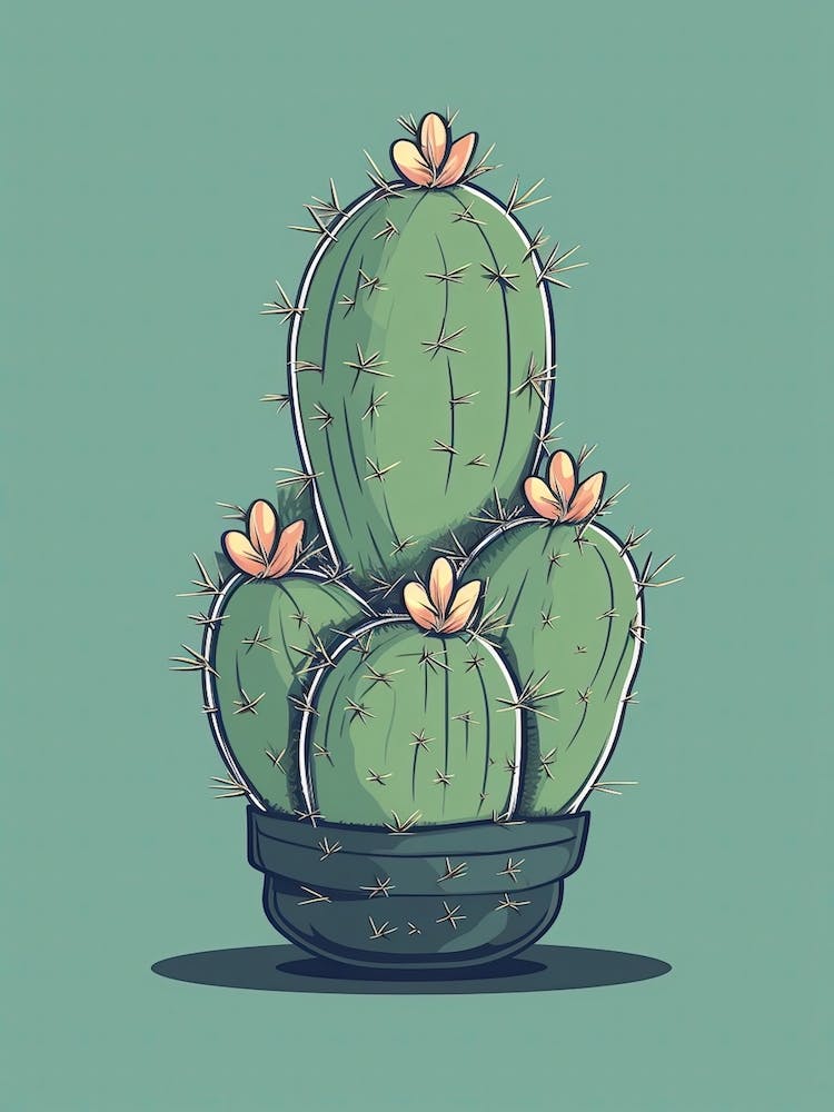 Kissenkaktus Illustration 3