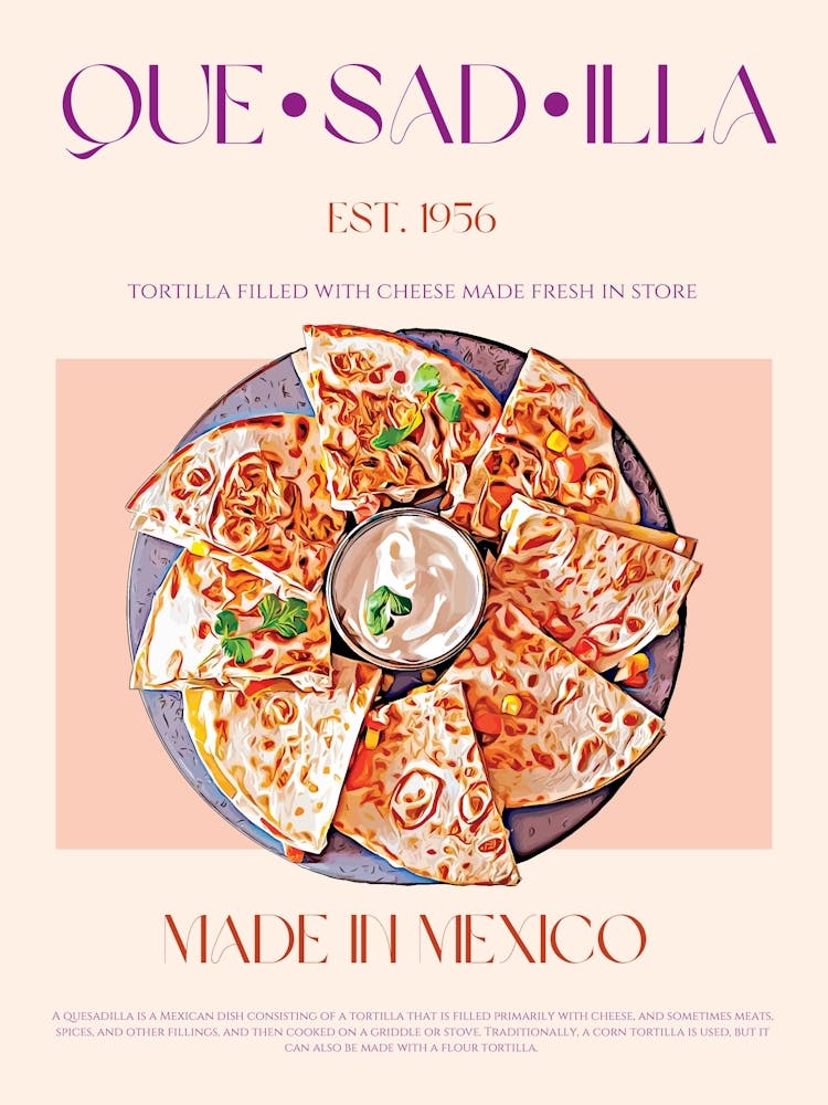 Quesadilla Mid Century