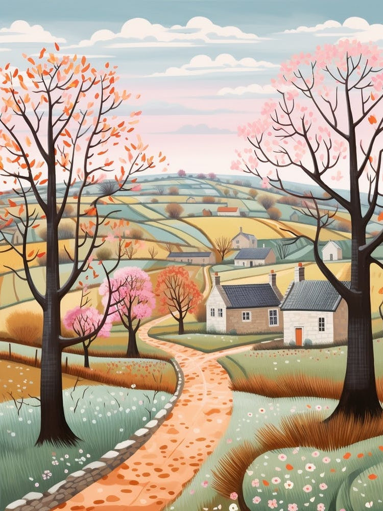 The Cotswold Way England 1 Hike Illustration