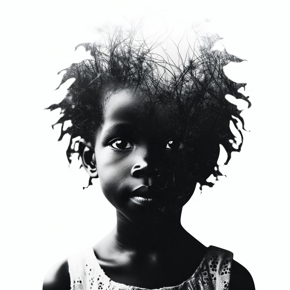 Child's Face : Shadow's Symphony