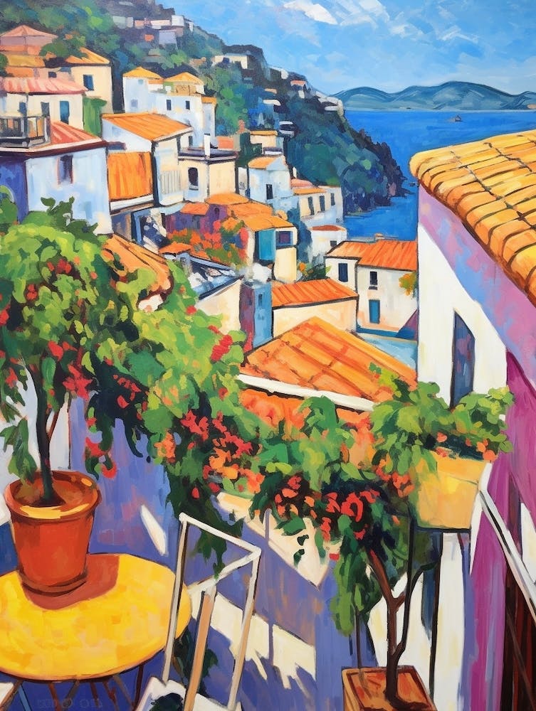 Positano Italy 3 Fauvist Painting