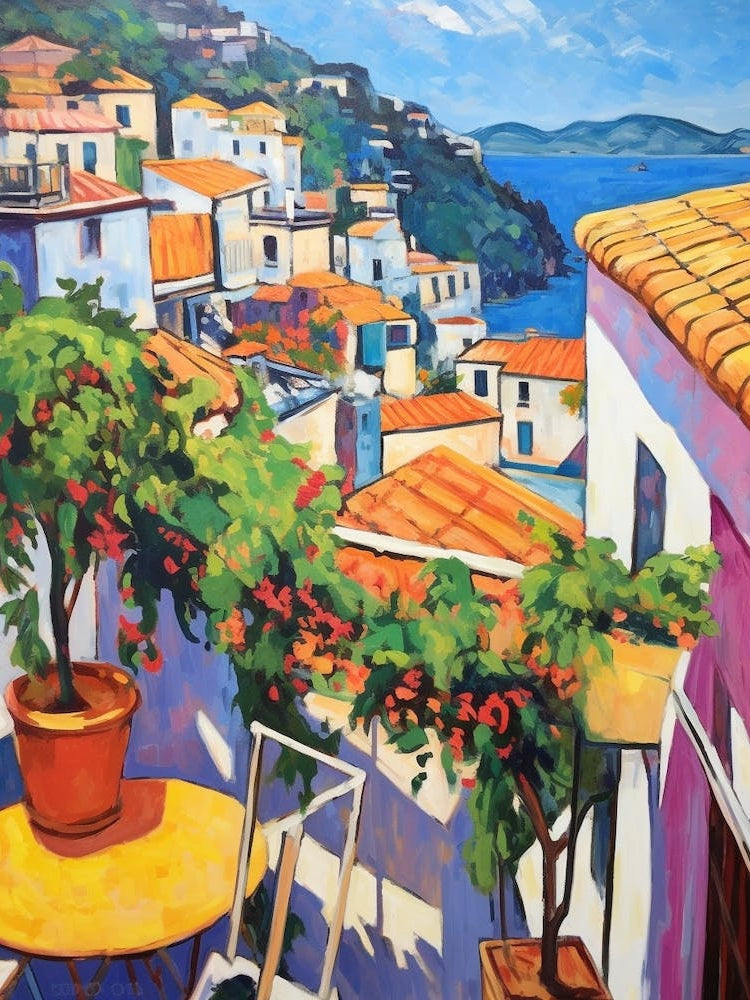 Positano Italy 3 Fauvist Painting
