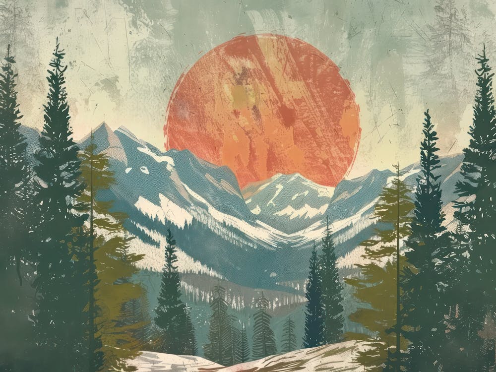 Vintage Landscape Illustration 1