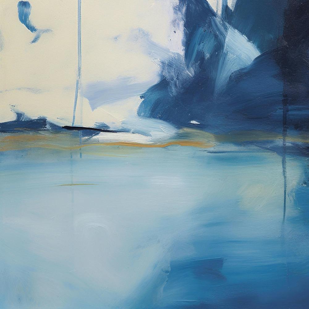 Tanzendes Blau A