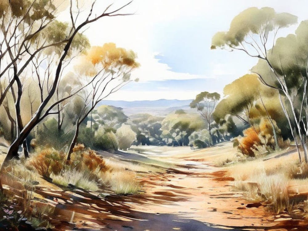 Peinture de paysage australien