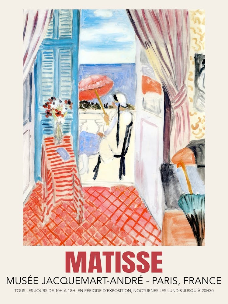 Matisse Woman With A Red Umbrella
