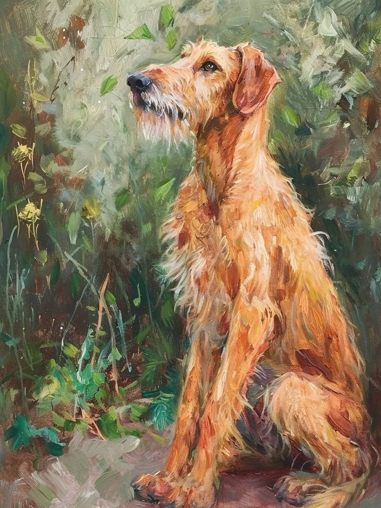 Irish Wolfhound Acrylic Painting 5