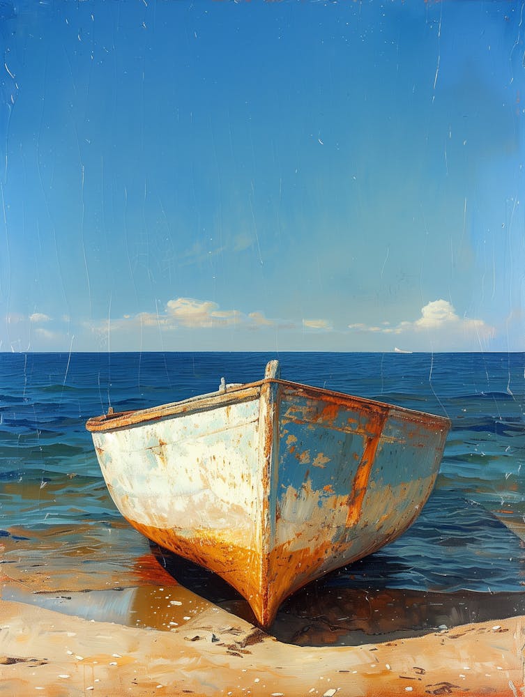 Old Boat On The Beach