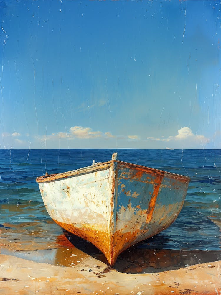 Old Boat On The Beach