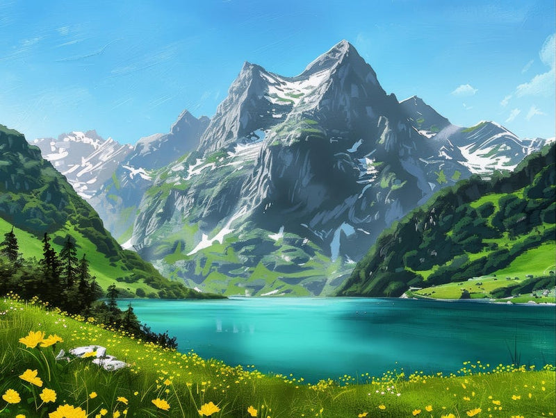 Lake In The Mountains 7