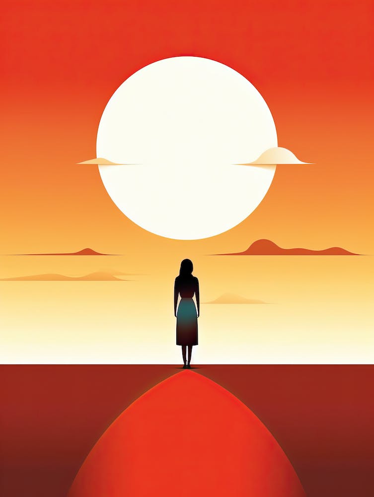 Sunset In The Desert