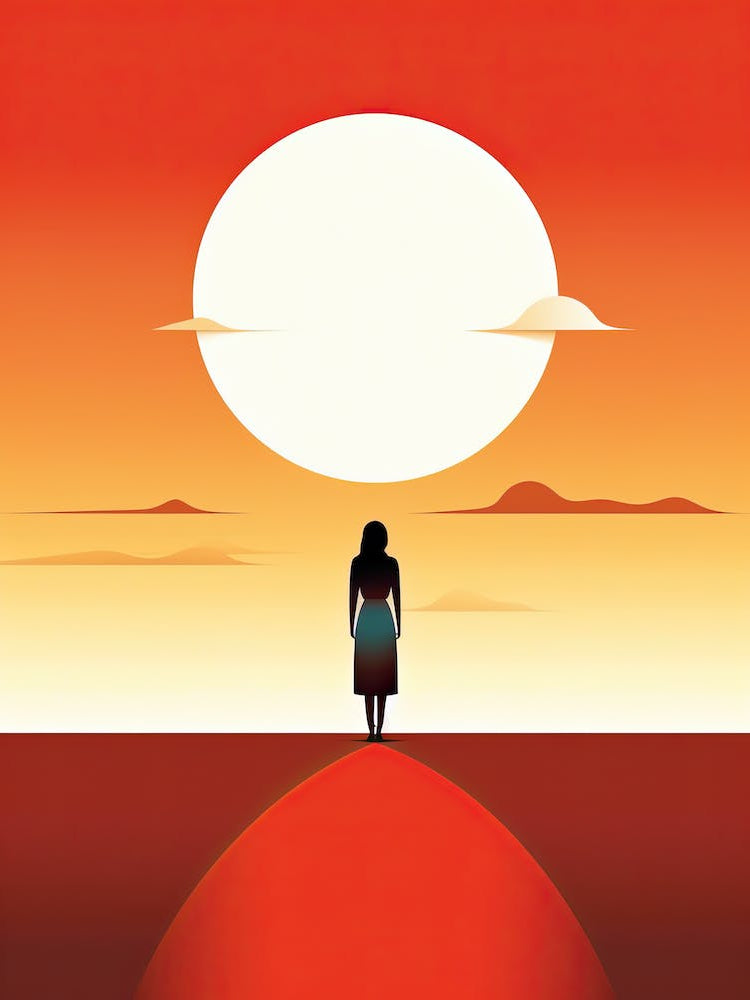 Sunset In The Desert