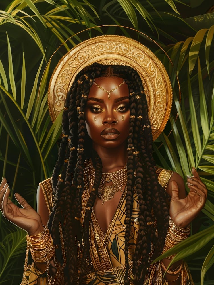 Afro-amerikanische Frau 73