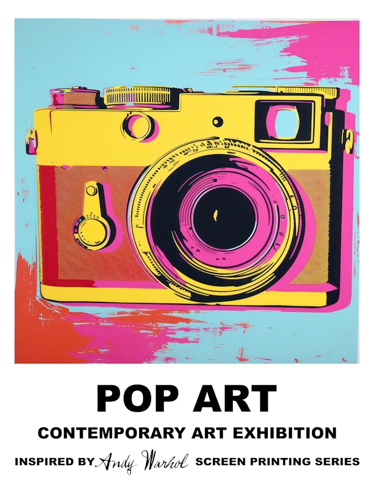 Poster Retro Camera Pop Art 4