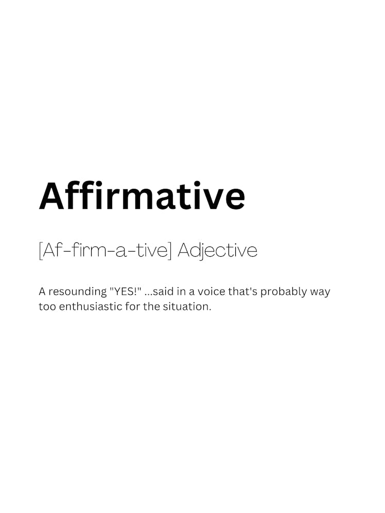 Affirmative Definition Meaning