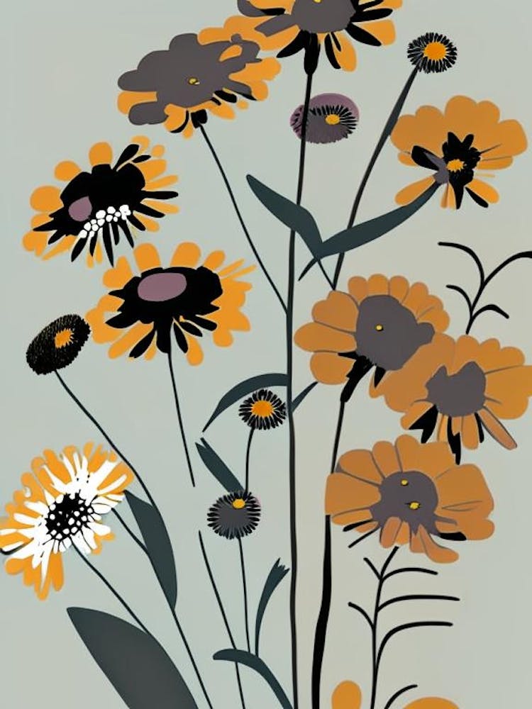 Helenium Wildflower Modern Muted Colours