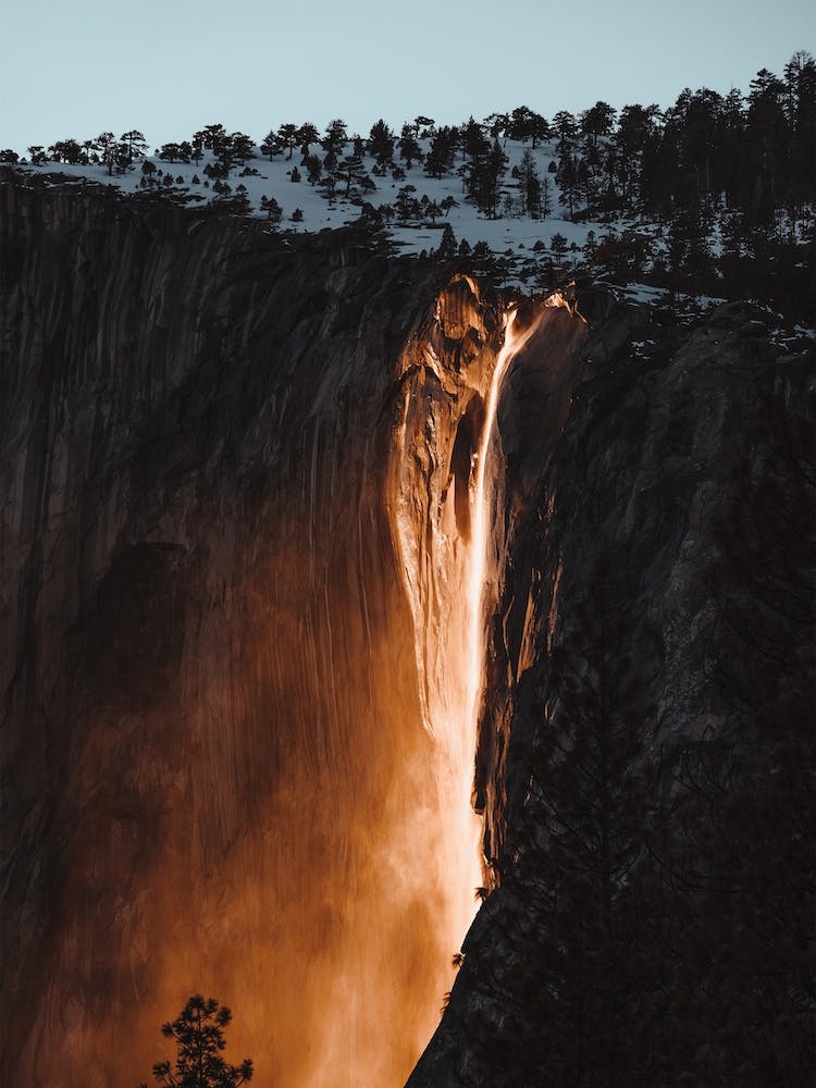 Burning Waterfall