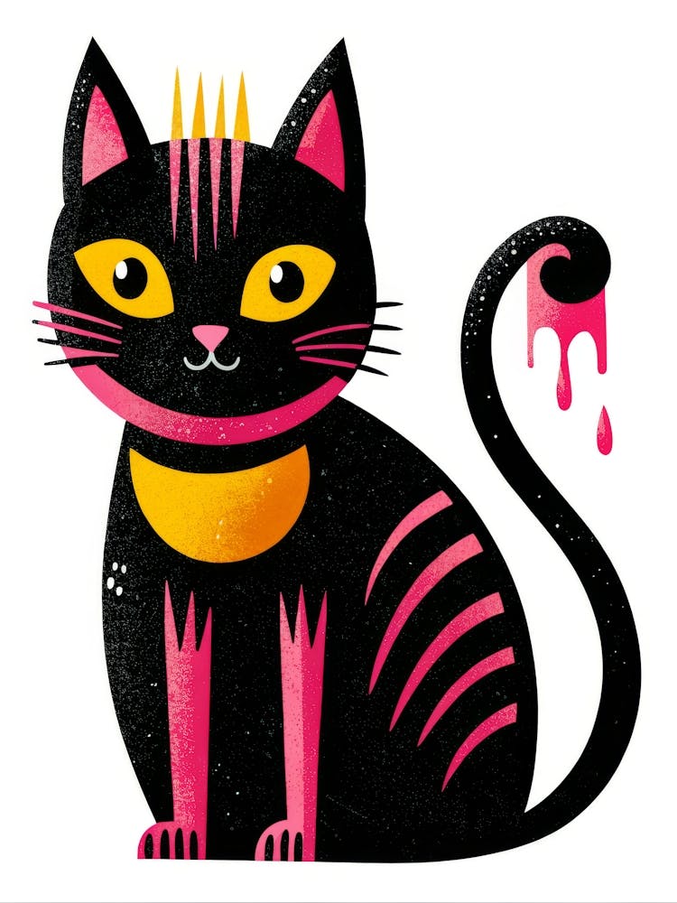 Black Cat With Crown