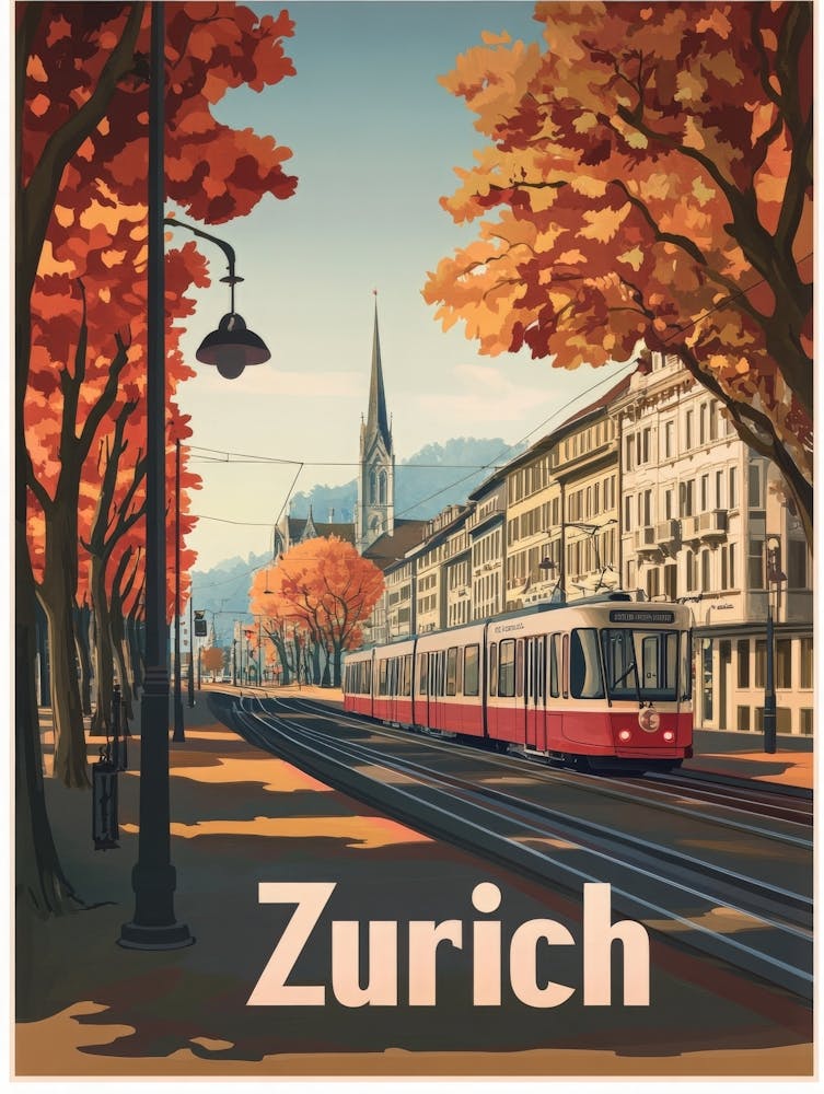 Aihrgdesign A Classic 1960s Travel Poster For Zurich Showcasi 83a18329 C649 4961 975d 80b14bcf05dc 1