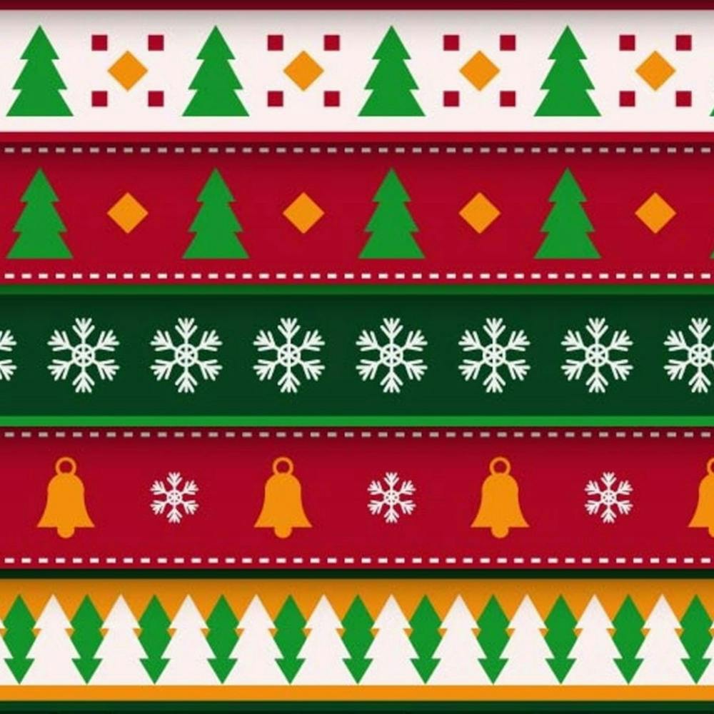 Christmas Time Pattern Christmas Ornament