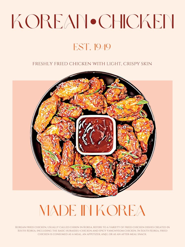 Korean Chicken Mid Century
