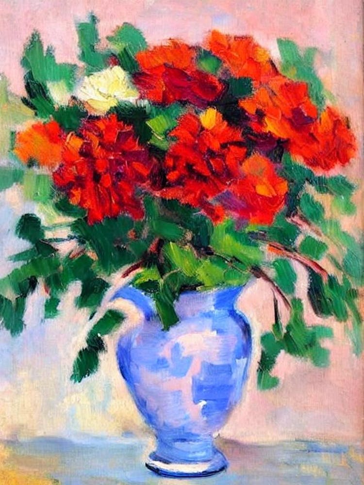 Œillets Style Matisse Fleur