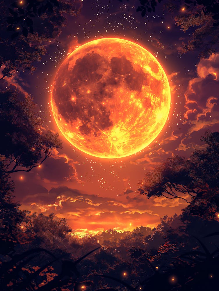 Pleine Lune Dans Le Ciel 4