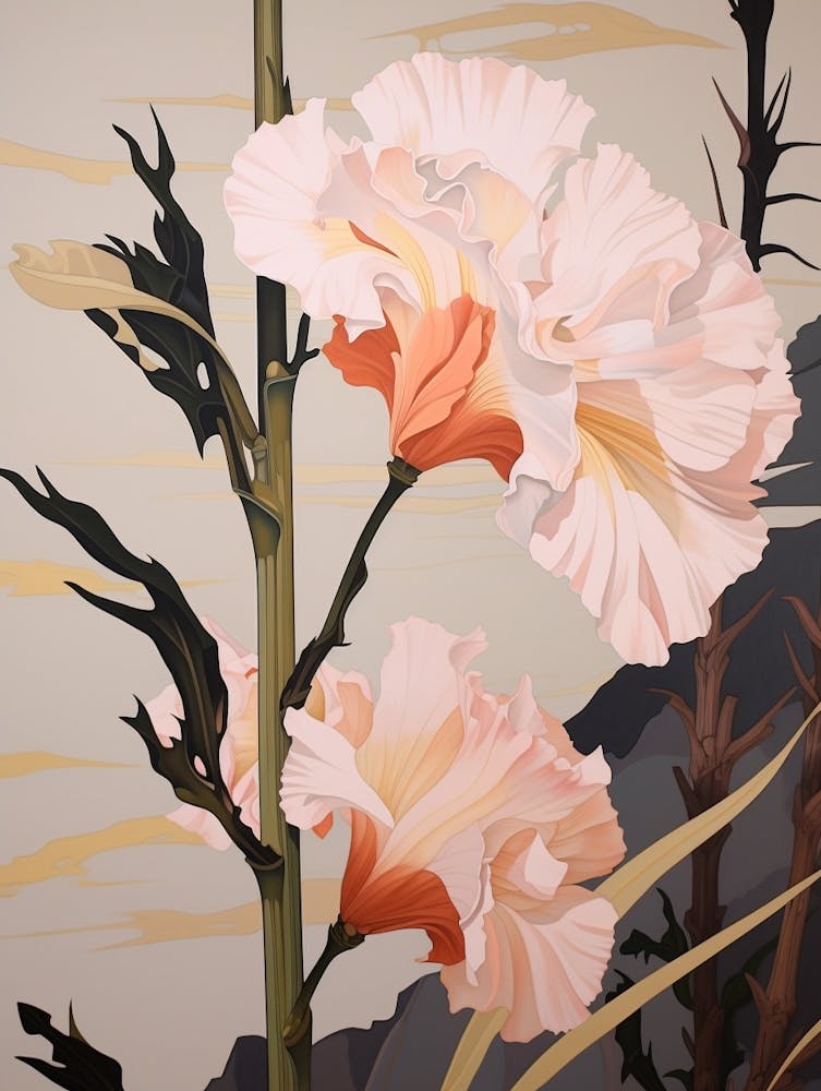 Flower Illustration Gladiolus 2