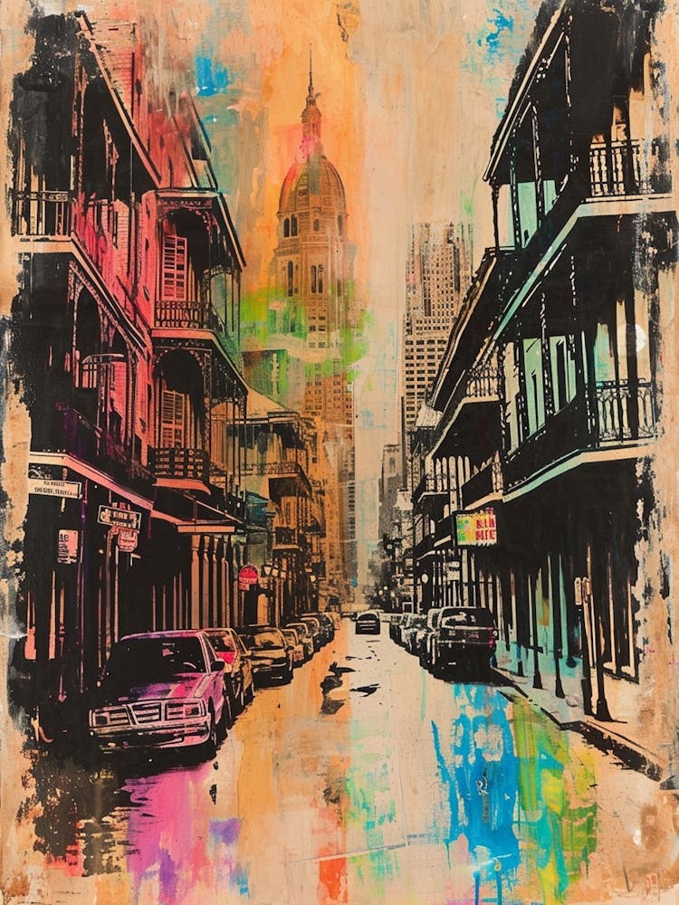 Retro New Orleans Painting Style 3