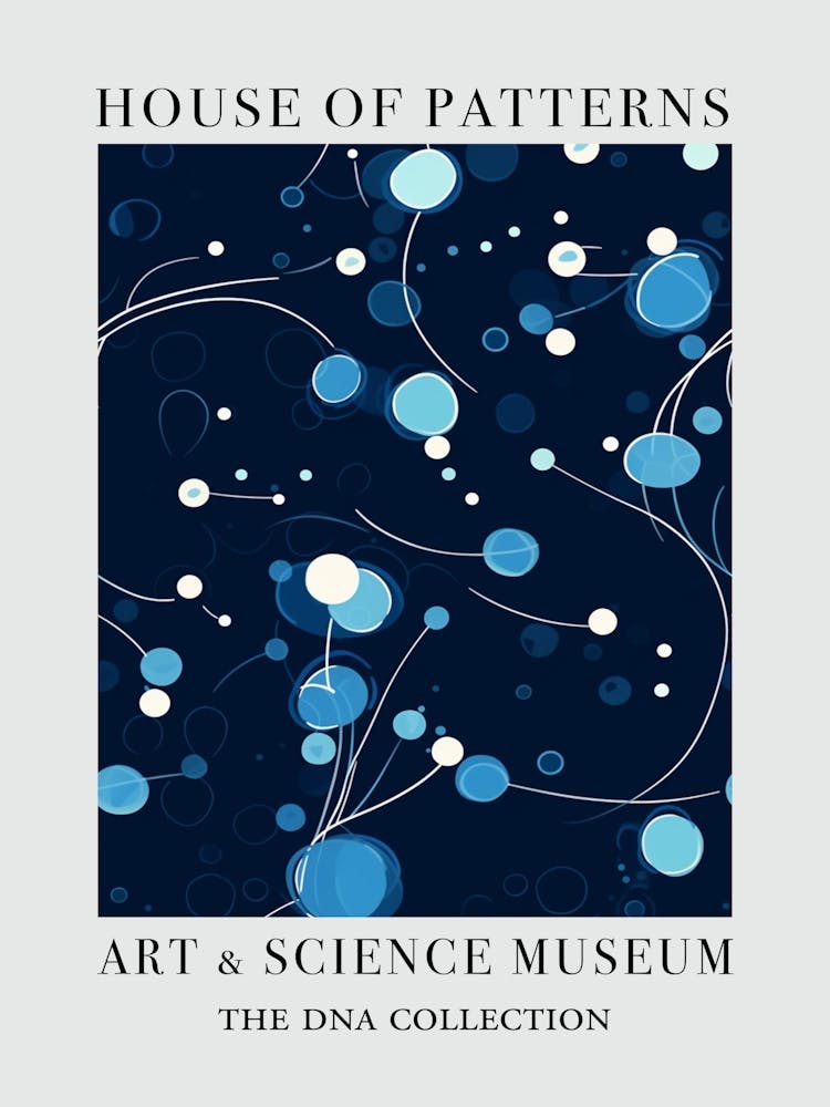 Watercolour Blue Dna 1 House Of Patterns