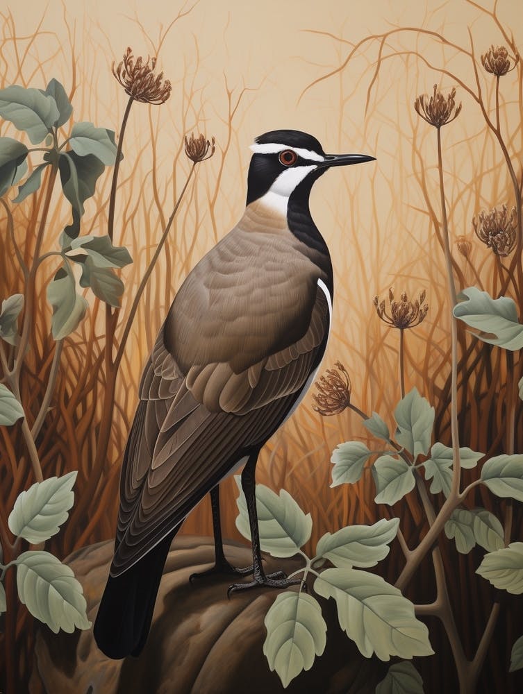 Dark And Moody Botanical Lapwing 1