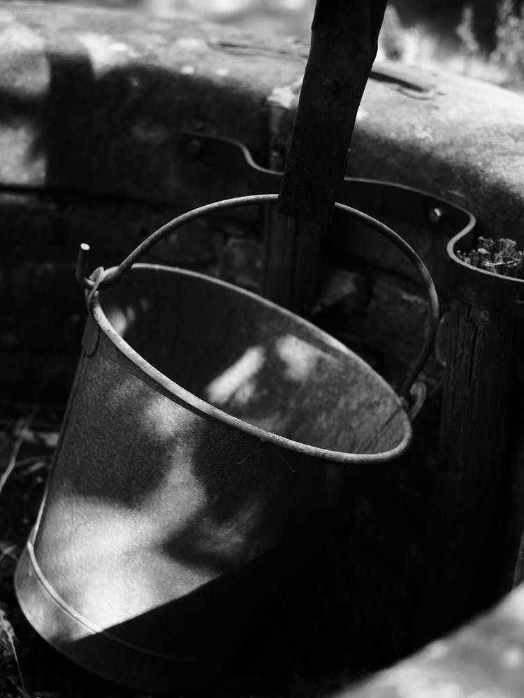 Water bucket in an old farm well // The Netherlands // Travel Photography