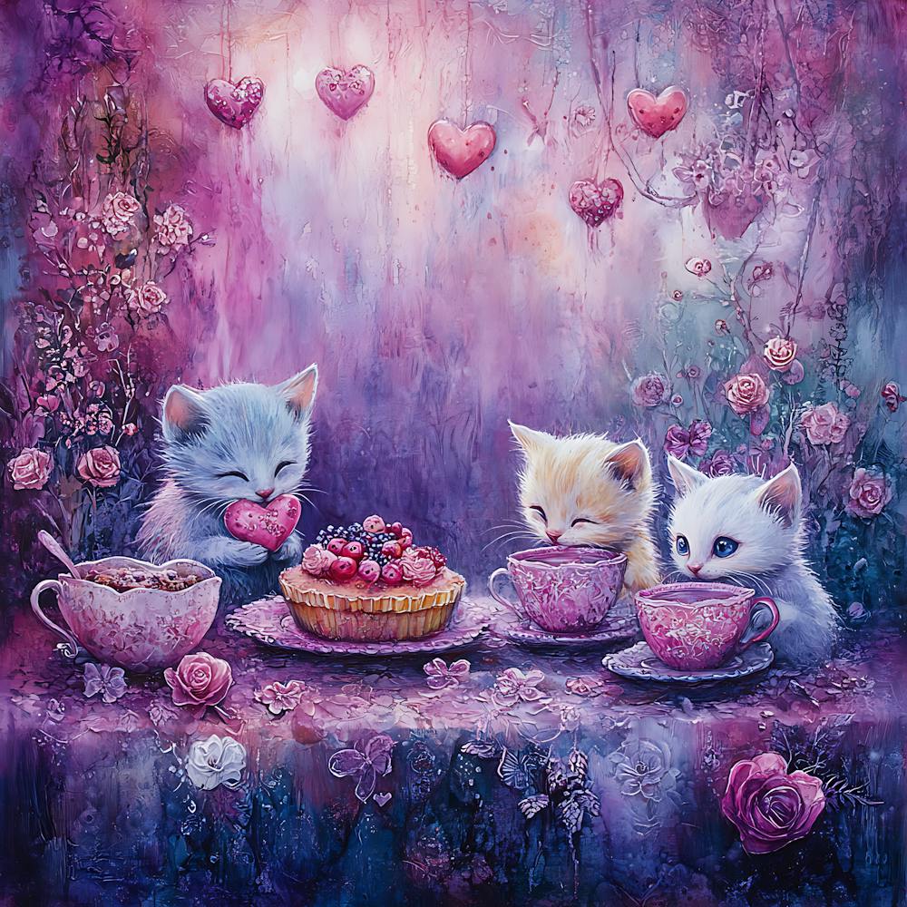 Kittens At Tea