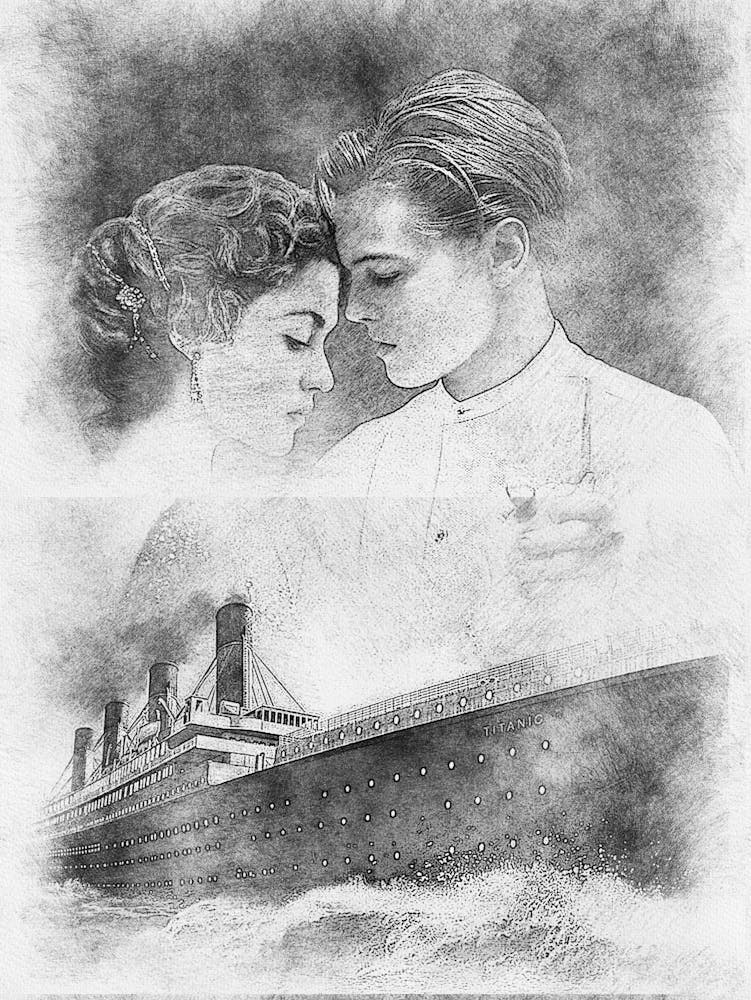 Pencil Art Titanic