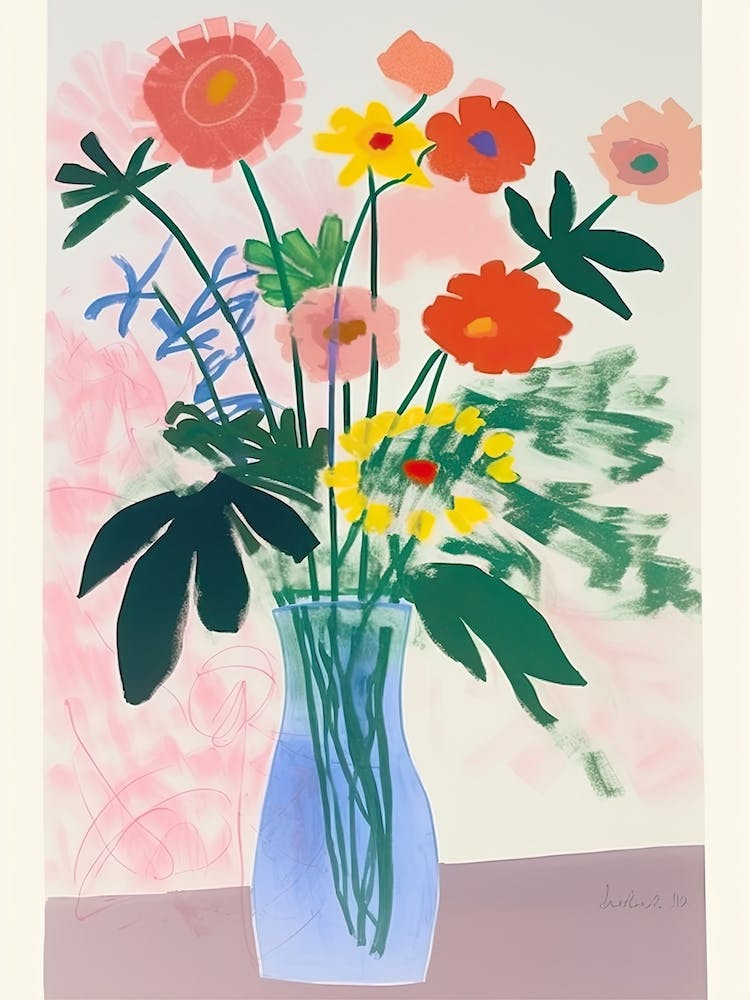 Wild Flowers Bouquet Flower Illustration 4