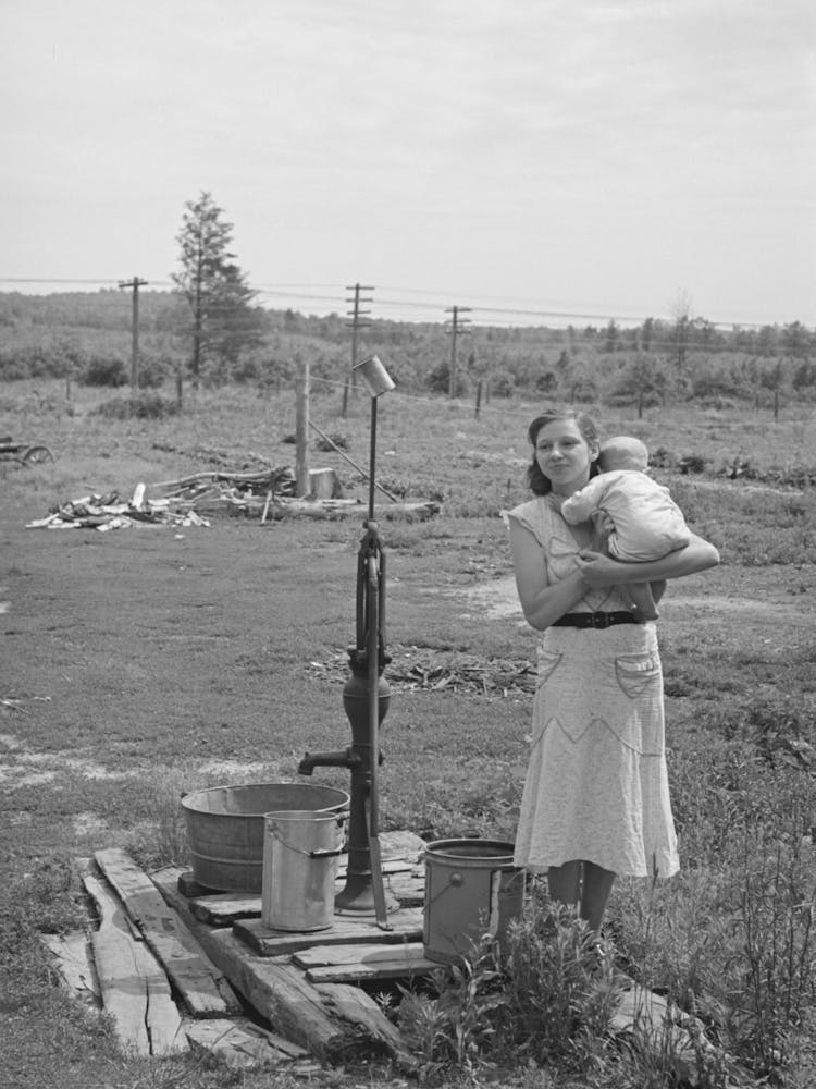 Daughters Of Daisy Heath, Near Black River Falls, Wisconsin, Mrs, Heath Lives Alone On Two Acres Of Land By Russell