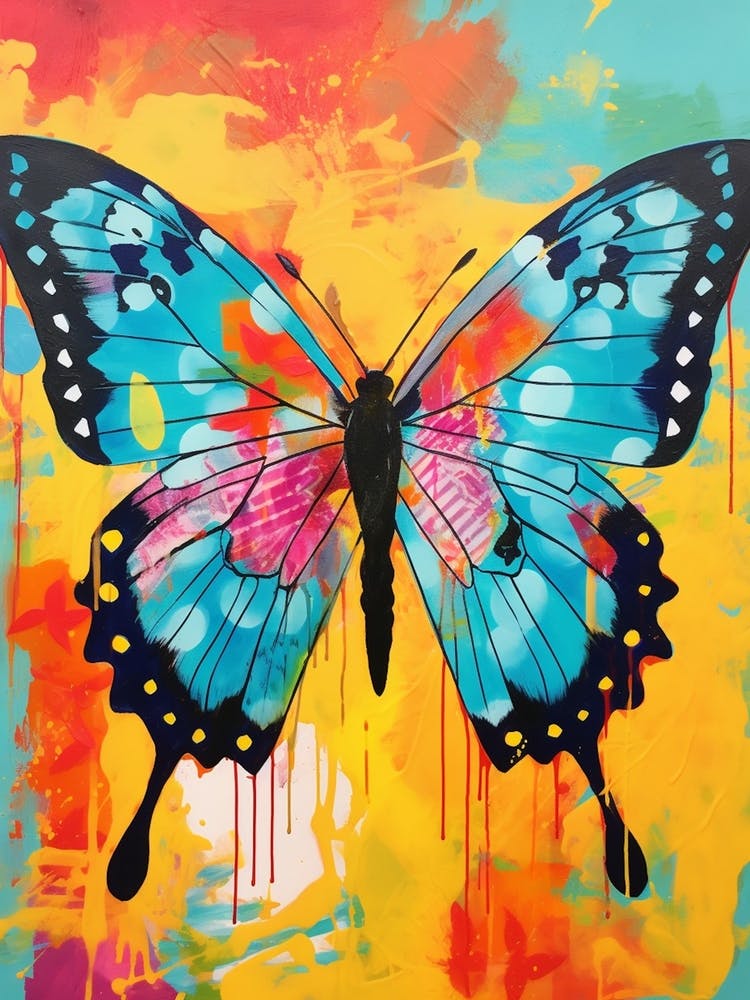 Pop Art Skipper Butterfly 2