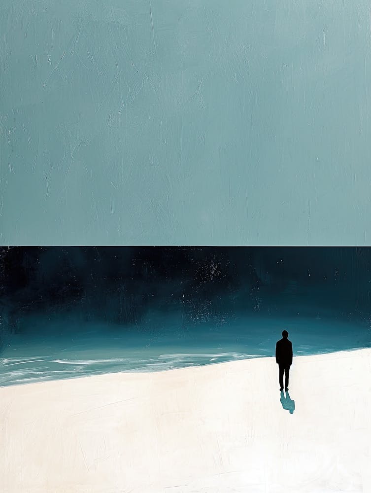 Man Walking On The Beach