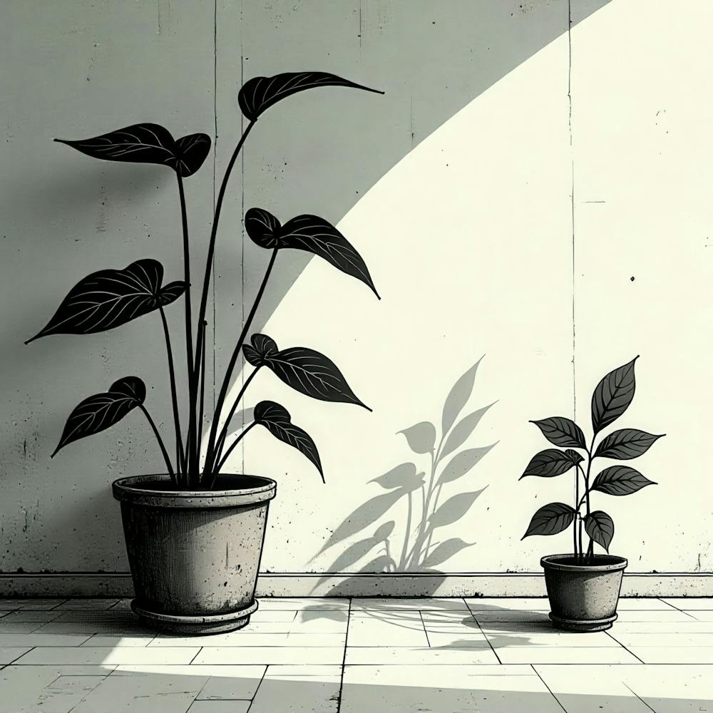 Shadows Of Plants