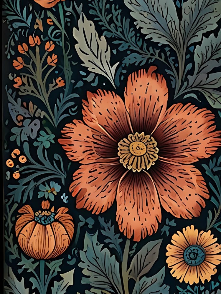 William Morris Peinture Florale