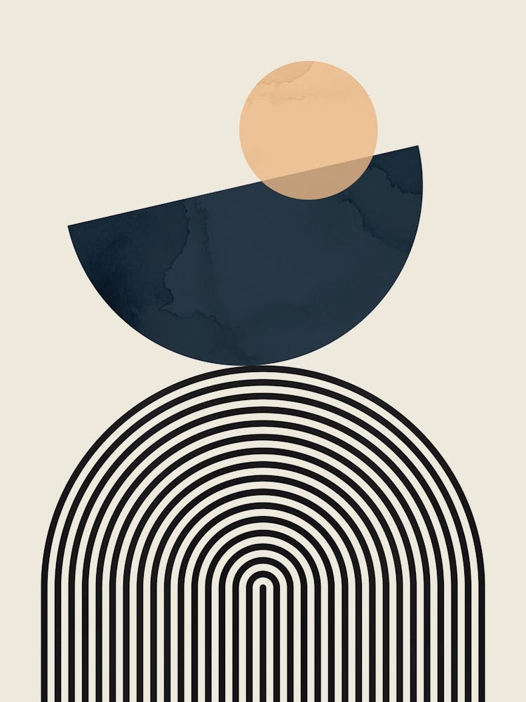 Lines and semicircles 1