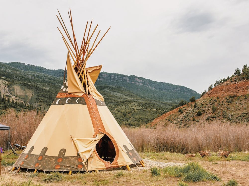 native american hot tent Native American Tipi Art Print by Golden Saguaro – Fy!